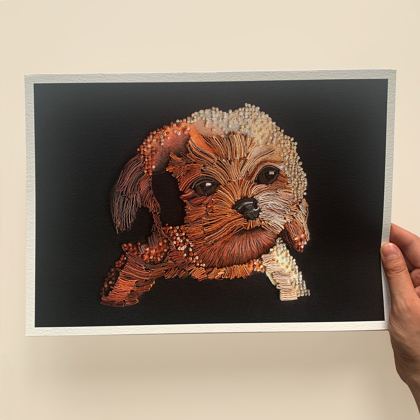 Toy Poodle Print